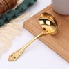 Mafier 2 Piece Stainless Steel Gold Gravy Ladle 1 oz.
