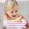 Cradle Cap Brush and Comb Set - Baby Sponge for