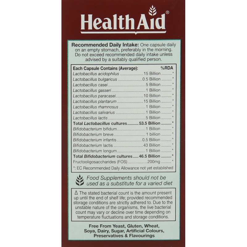 HealthAid Ultra Probio 30 Vegan Capsules