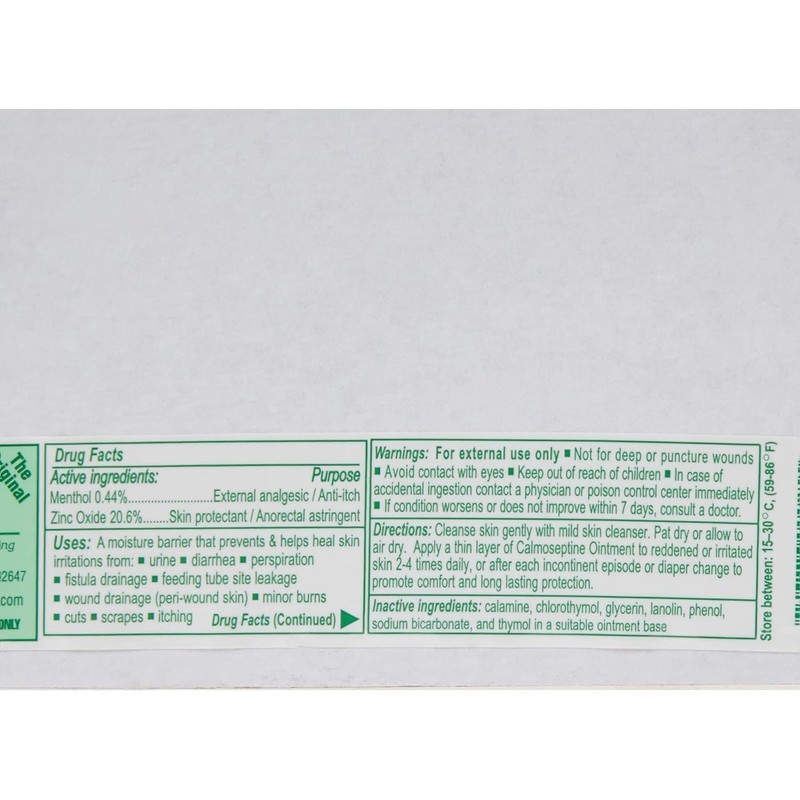 Calmoseptine Ointment Jar 2.5 oz (4 Pack)