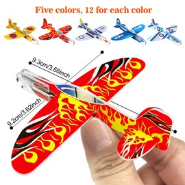 XIPEGPA 60 PCS Glider Planes Bulk Airplane Gliders Toy for Kids Paper Airplane Toys Set for Birthday Party Favor Goodie Bag Stuffers Classroom Prizes Boys and Girls