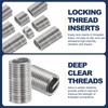 sourcing map 80pcs Wire Thread Insert Kit M8 x 1.25