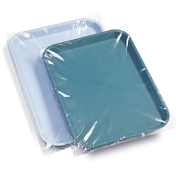 JMU Dental Tray Covers Disposable Clear Plastic Sleeve, Ritter Size B 10.5" x 14", Box of 500