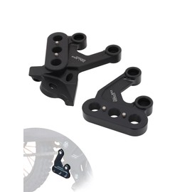 JFG RACING Foot Peg Brackets for Edirt Bike,CNC 6061 Aluminum Footpegs Pedal Mount for Dirt Bike Surron Light Bee S and X/E Ride Pro S SS SR/X160/X260-Black