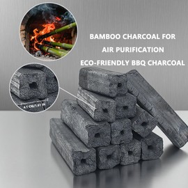 FANEAMADE Lump Charcoal, Binchotan Charcoal for Grilling and Smoking, Charcol Briquettes, Barbecue, Smokeless, Low Ash, Long Burning for Smoker, BBQ (5 lb)