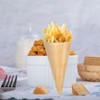 Homoyoyo 50PCS Disposable Wood Cones,5.1Inch Charcuterie Cones Holder Party Accessories