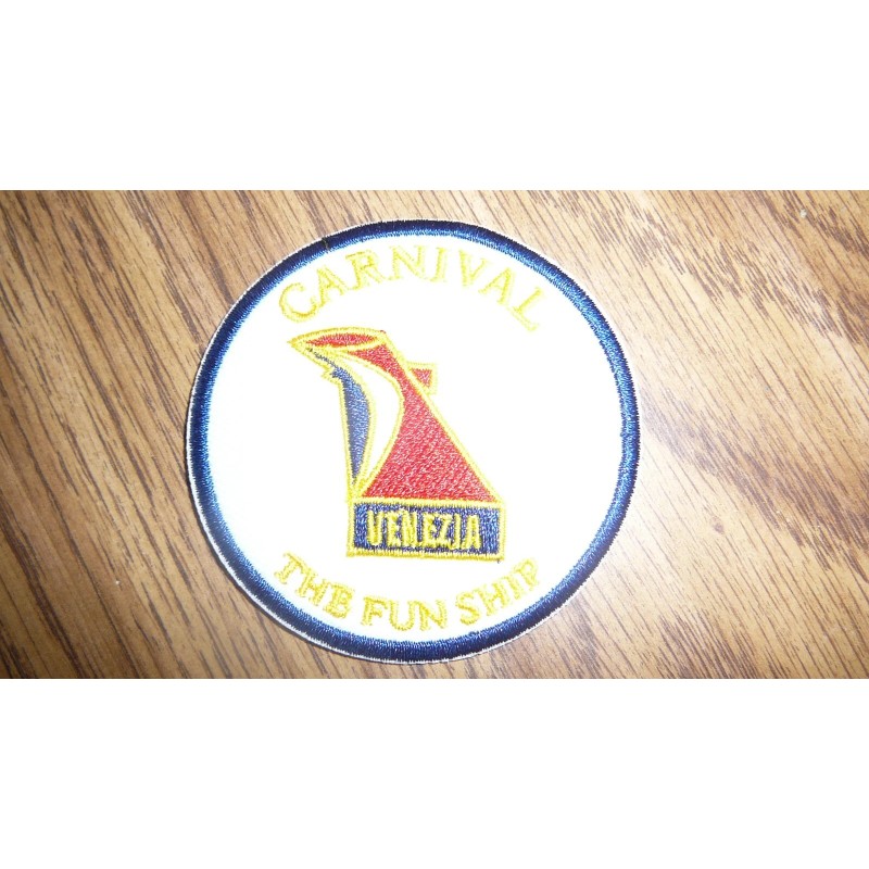CARNIVAL CRUISE LINES VENEZIA FUNNEL HAT PIN AND PATCH