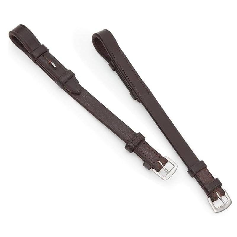 Shires Equestrian - Blenheim Bridle Cheeks - Havana - Size: