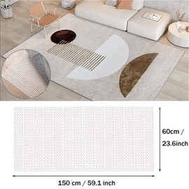 Anti Slip Rug Underlay 60X150CM Rubber Non Slip Matting Rug Underlay Antislippery Mat Underlay Non Slip Carpet Rug Gripper Pad Multipurpose for Drawers Shelves Tray Carpet, Used on Hard Smooth Floors