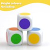QUTHZZHY Dice 30 Pieces, Colour Cube, 6 Colours, Cube Set,