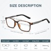 EASY READ 2 Pack TR90 Reading Glasses for Men,Sporty Rectangular