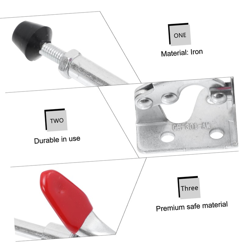 LALAFINA 4Pcs Toggle Clamp Durable Push Pull Clips for Quick