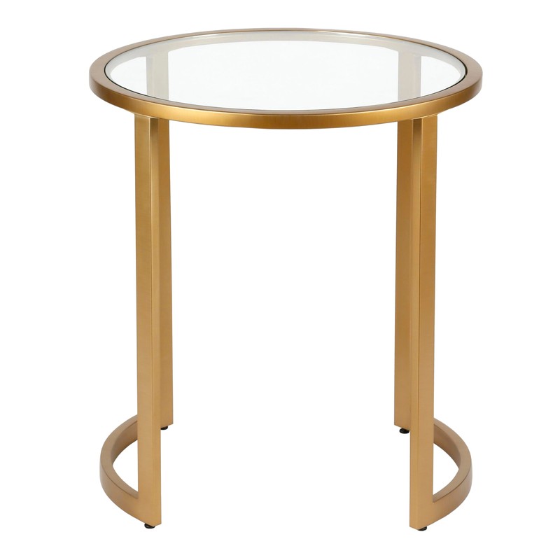 Mitera Round Nested Coffee Table in Brass