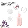 Easeen 48 Pack 2oz Rose Glass Dropper Bottles, Eye Dropper