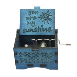 You are My Sunshine - Caja de música de madera clásica con manivela