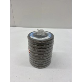 ARC ABRASIVES 4-1/2” x 7/8” - Hard Edge ZA Fiberglass Flap Disc, 60 Grit 10 Pack