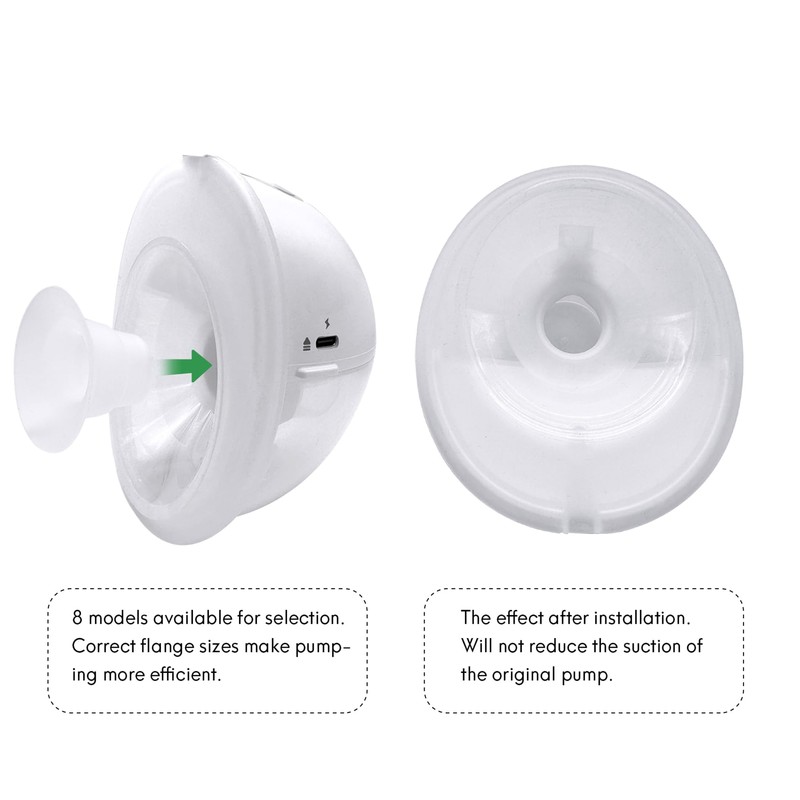 Mompmuir Flange Inserts 17mm Compatible with Lansinoh, Elvie, Elvie Stride,