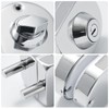 Ranbo Frameless Double-Sided Glass Door Lock, No-Drill, 304 Stainless Steel,