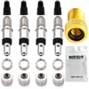 Dunlop Flash Valve Adaptor Replacement Set: 4 x Bicycle Valves