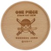 One Piece Zoro 125551 Straw Hat Crew Wooden Coaster Approx.