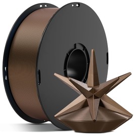 ANYCUBIC Silk Filament, Metal-Like PLA Shiny Clog-Free 3D Printing PLA Filament 1.75mm Dimensional Accuracy +/- 0.02mm, 1KG Spool (2.2 lbs), Metal Copper