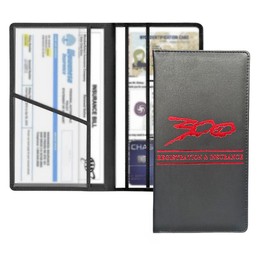 HUIANTS Car Registration and Insurance Holder Fit for Chrysler 300/C/ 300S Vehicle Glove Box Car Organizer with Magnetic Closure, Driver License and Cards, ZJJ2406