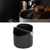 Coffee Grounds Bucket Stainless Steel Rubber Coffee Dump Bin for