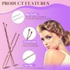 ZAKASEA - Kit de 300 Accesorios para Cabello: 100 Pasadores