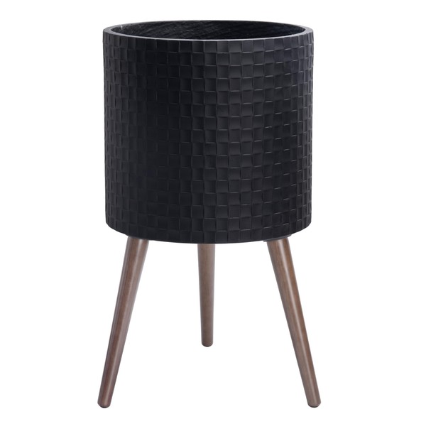 D'vine Dev 14 Inch Modern Geometric Tile Patterned Sleek Planter