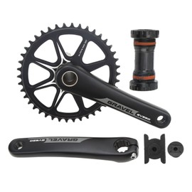 Road Bike Crankset Hollow Integrated Bike Crank Arm Set Off Road Aluminum Alloy Chainring 172.5mm 42T