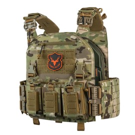 Tuxapo Tactical Molle Quick Release Buckles Vest with Triple mag Pouch Set Laser Cutting Lightweight Adjustable Vests