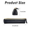 CIATBYYJ 2 Pcs PU Leather Pencil Pouch,Slim Design Pen Pouch