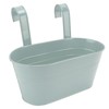 Hanging Flower Planter Iron Bucket Flower Pot Holder with Detachable