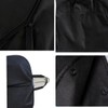 Black Suit Carrier - Reusable Garment Bag with Full Zipper,