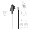 deleyCON 3 m Telephone Cable, TAE-F Plug to RJ11 Plug,