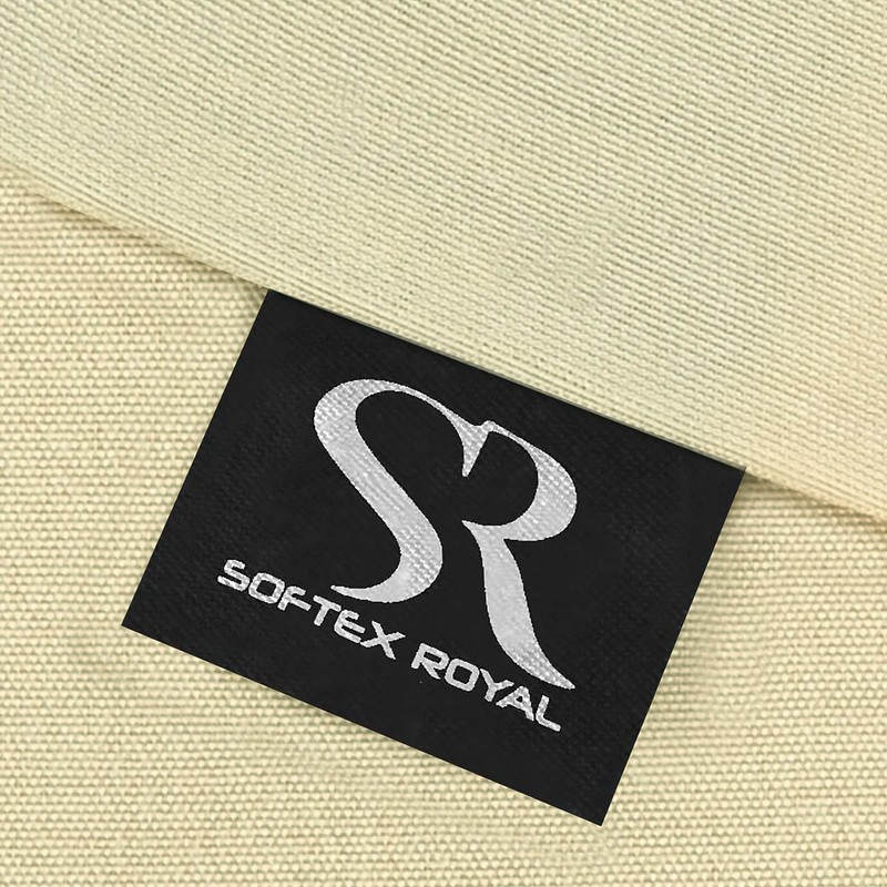 Softex Royal Bed Linen 135 x 200 cm, Anthracite, Beige,