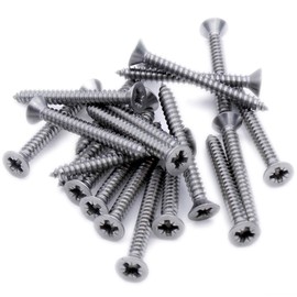 No.2 x 0.25 (2.2mm x 6.5mm) Pozi Countersunk Self-Tapping Screw - Stainless Steel (A2) (Pack of 20)
