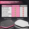 Pickleball Paddles Set of 2, USAPA Approved Carbon Fiber Pickleball