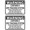 StickerTalk Contains GPS Tracking System Vinyl Stickers,