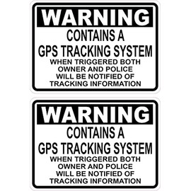 StickerTalk Contains GPS Tracking System Vinyl Stickers,
