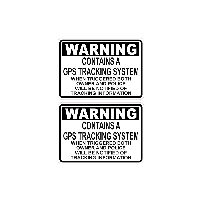 StickerTalk Contains GPS Tracking System Vinyl Stickers,