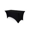 Mantel de elastano negro elástico de 8 pies, Cubre Mantel