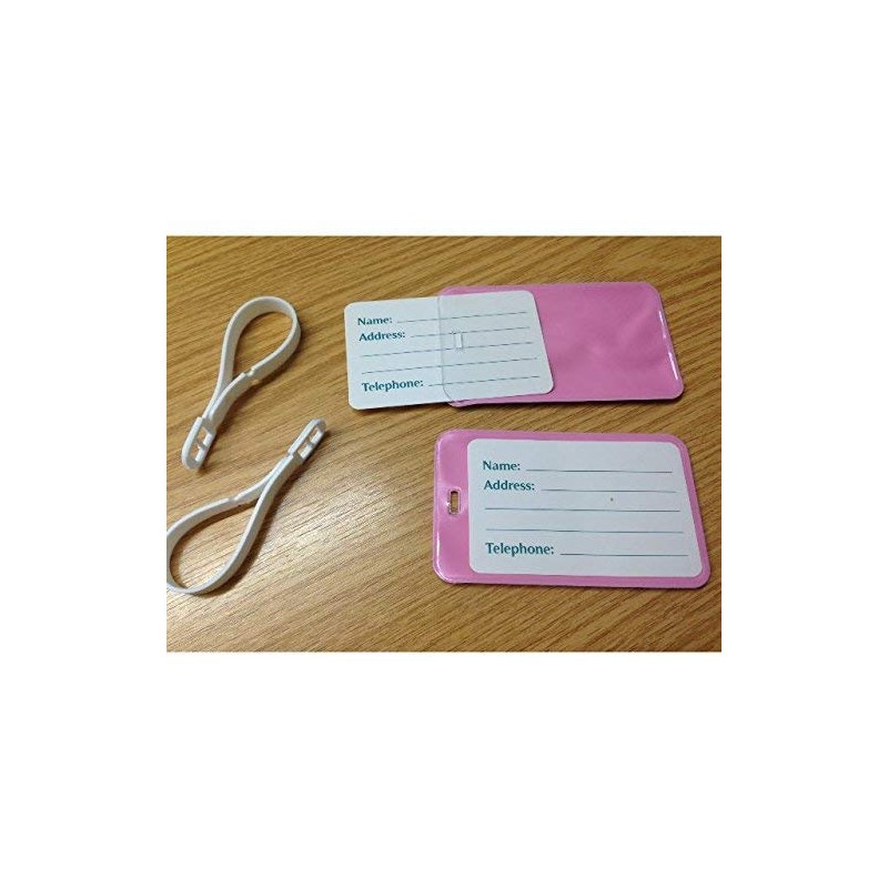 Vintage Travel Retro Stamp Design Holiday Luggage Tags x 2