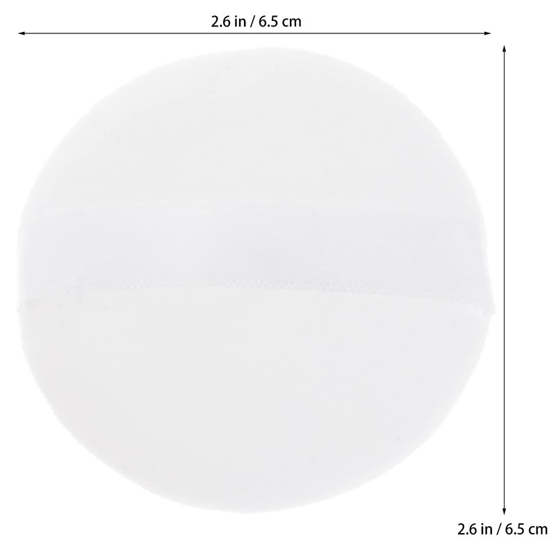Lurrose White Soft Plush Powder Puff Fluffy Powder Puff with