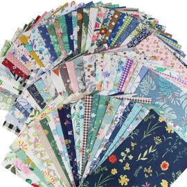 Jukway 30PCS Cotton Fabric Crafts Patchwork 30 cm x 25 cm Fat Squares Beautiful Patterns Fabrics Bundles for Sewing Quilting DIY Decoration Handwork Artcraft (30Pcs)