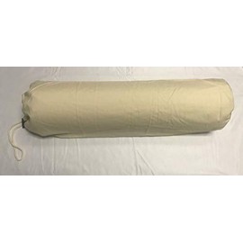 Therapist's Choice® Microfiber Bolster Cover with Drawstring Closure, Soft & Durable, Size: 6" x 27" (Cover Only, Bolster Not Included) (Natural (Light Brown))