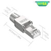VCELINK RJ45 Cat6A Connectors Tool-Free Reusable Shielded Ethernet Termination Plugs