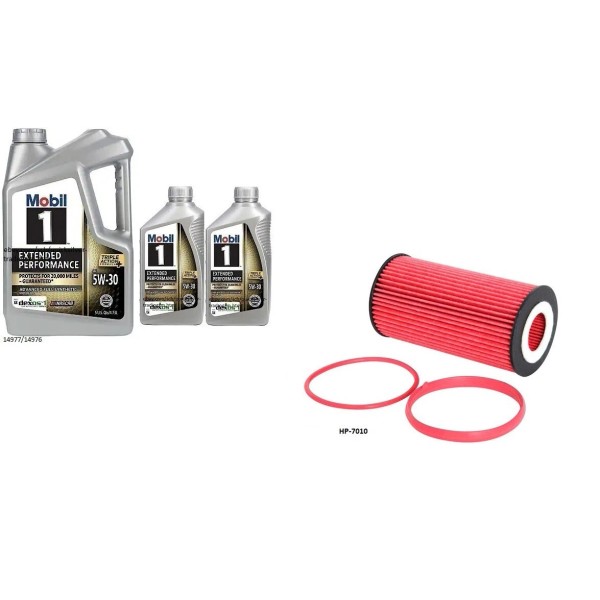 K&N Mobil1 E/P 5w30 Full Synthetic Engine Oil - 7