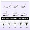 Arison Lashes Easy Fan Lashes, 0.07 D Curl, 13-16mix Eyelash