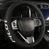 Leather Steering Wheel Cover Compatible with Pilot Car Universal Size